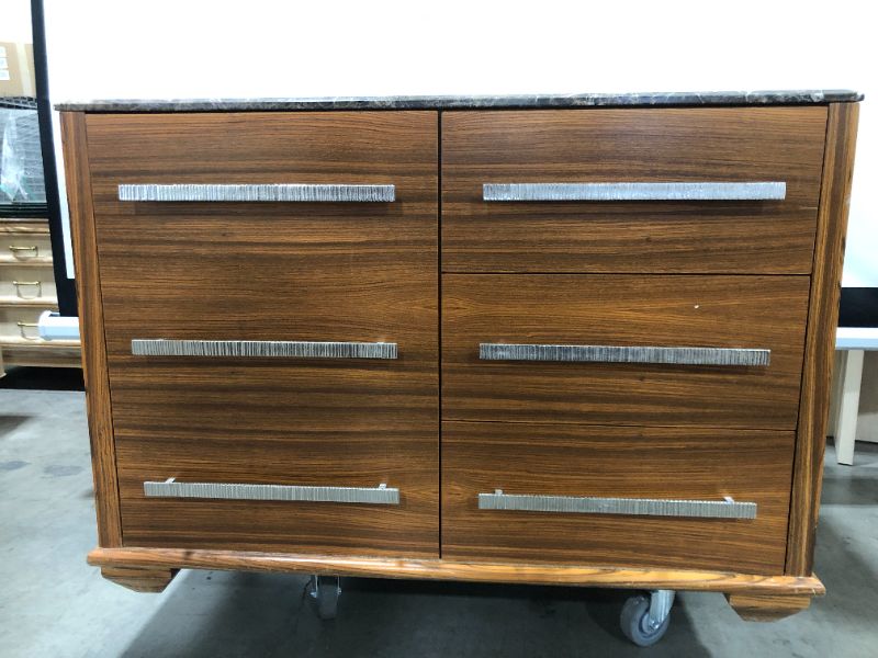 Photo 2 of 4 DRAWER WOODEN DRESSER H34 INCH W48 INCH L26 INCH