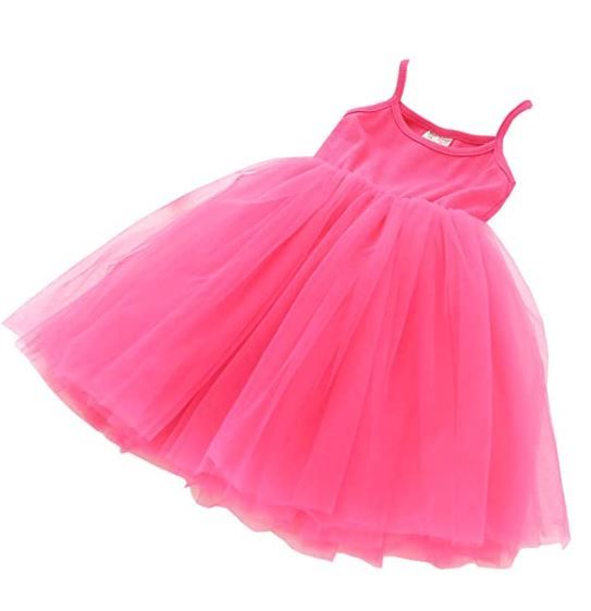 Photo 1 of Baby Girls Tutu Dress Sleeveless Infant Toddler Sundress Tulle Bubble 5 Layers size 120