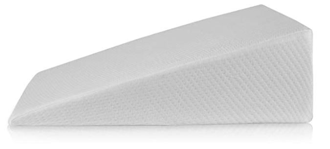 Photo 1 of Bed Wedge Pillow for Sleeping - Memory Foam Top - Reduce Neck & Back Pain, Snoring, Acid Reflux, Respiratory Problems - Ideal for Sleeping, Reading, Rest, Elevation - Washable Cover - 7in