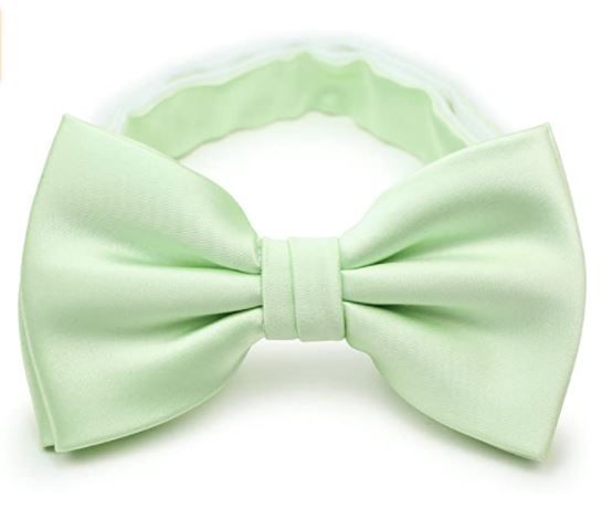 Photo 1 of Bows-N-Ties Men's Solid Adjustable Pre-Tied Bow Tie and Pocket Square Set