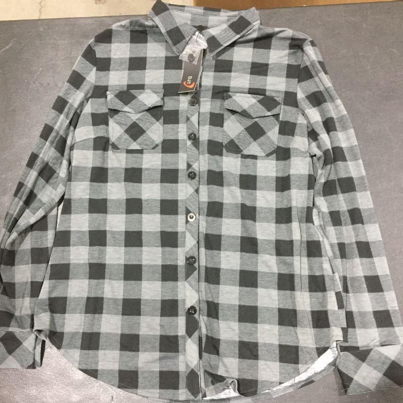 Photo 2 of DJT Women’s Roll Up Long Sleeve Collared Button Down Plaid Shirt size xl