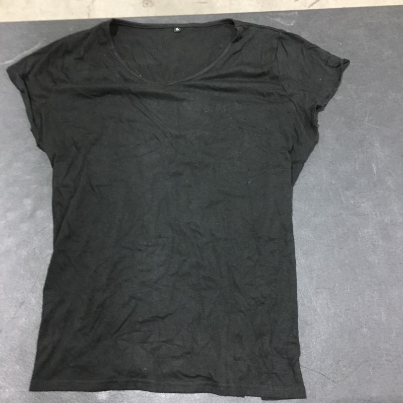 Photo 2 of Women's Shirred V-Neck T-Shirt size xl