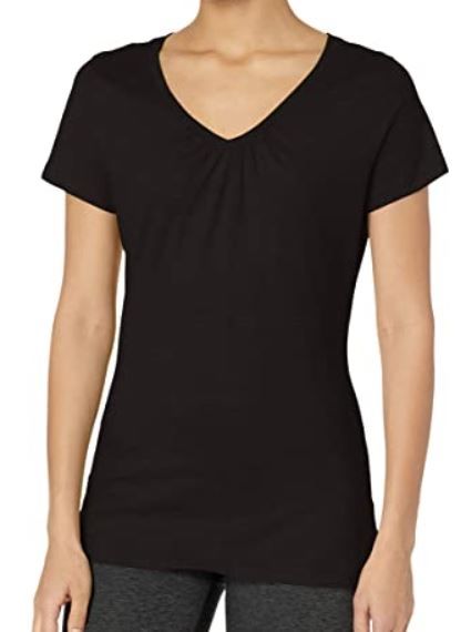 Photo 1 of Women's Shirred V-Neck T-Shirt size xl