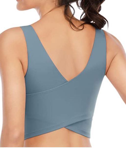 Photo 2 of Sports Bras for Women Workout Padded Sports Yoga Bra Tank Tops Crop Top size m