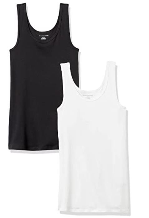 Photo 1 of Amazon Essentials Women's 2-Pack Slim-Fit Tank size m