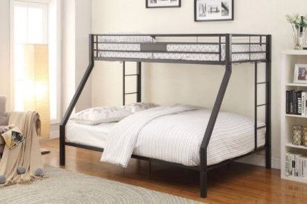 Photo 1 of Acme Furniture Limbra Twin XL over Queen Bunk Bed in Sandy Black
