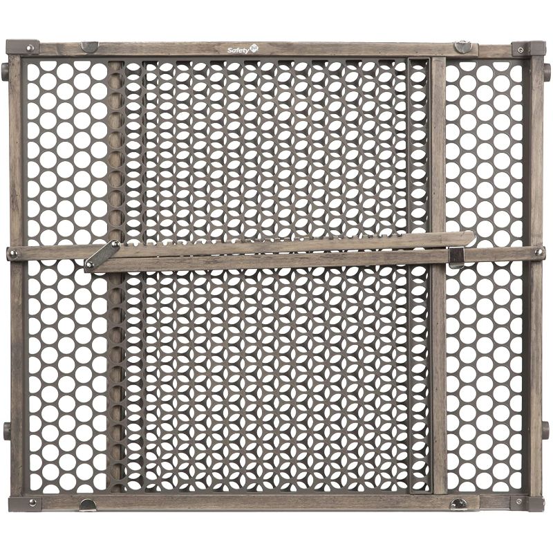 Photo 1 of Safety 1st Vintage Wood Baby Gate with Pressure Mount Fastening (Gray)
