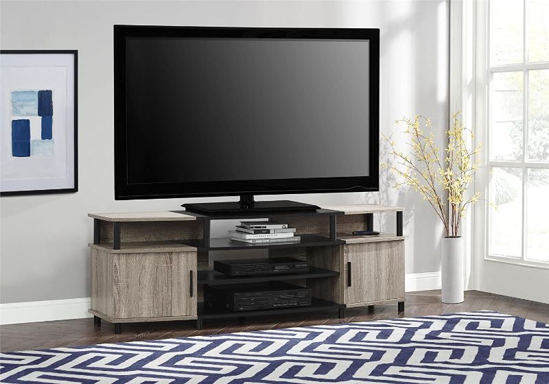 Photo 1 of Ameriwood Home Carson TV Stand for TVs up to 70", Weathered Oak
BROKEN PIECE
LOOSE HARDWARE