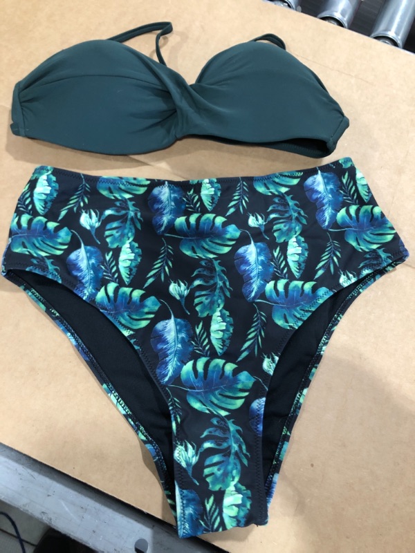 Photo 2 of Full Of Green Print Bikini Set- Large