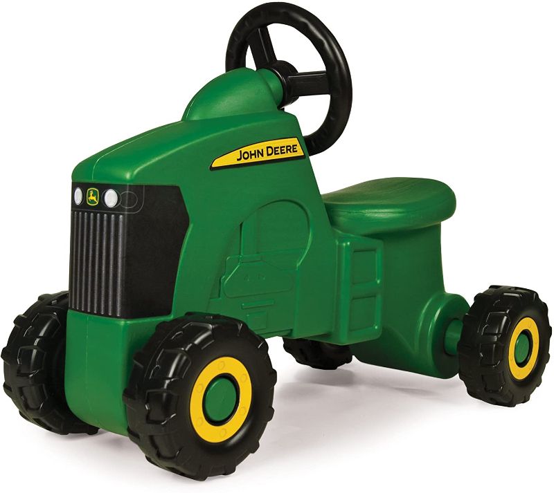 Photo 1 of TOMY John Deere Sit-N-Scoot Tractor Toy, Green, One Size
