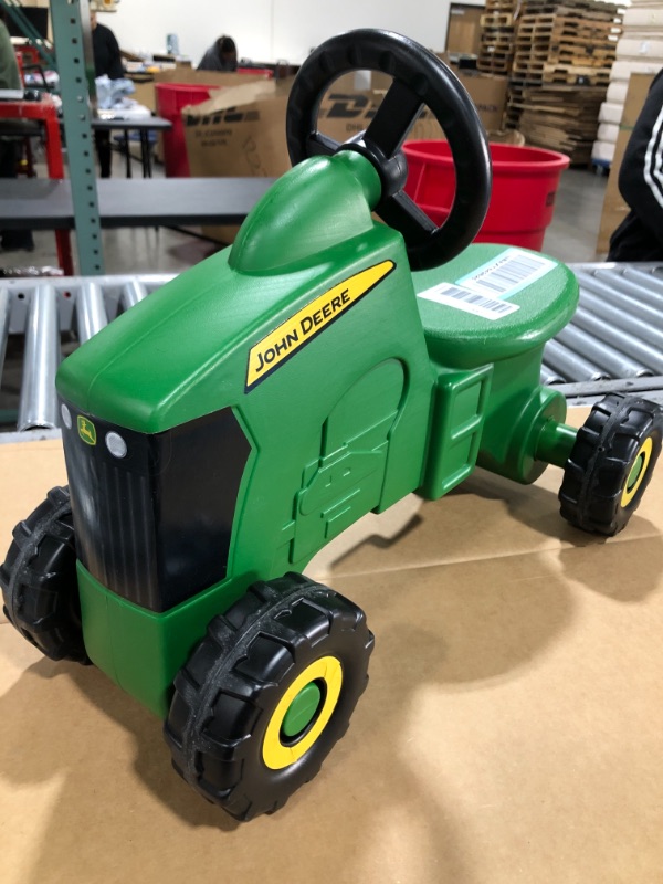 Photo 2 of TOMY John Deere Sit-N-Scoot Tractor Toy, Green, One Size
