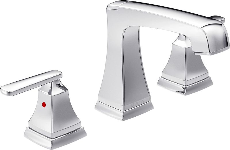 Photo 1 of Delta Faucet Ashlyn Widespread Bathroom Faucet Chrome, Bathroom Faucet 3 Hole, Diamond Seal Technology, Metal Drain Assembly, Chrome 3564-MPU-DST
