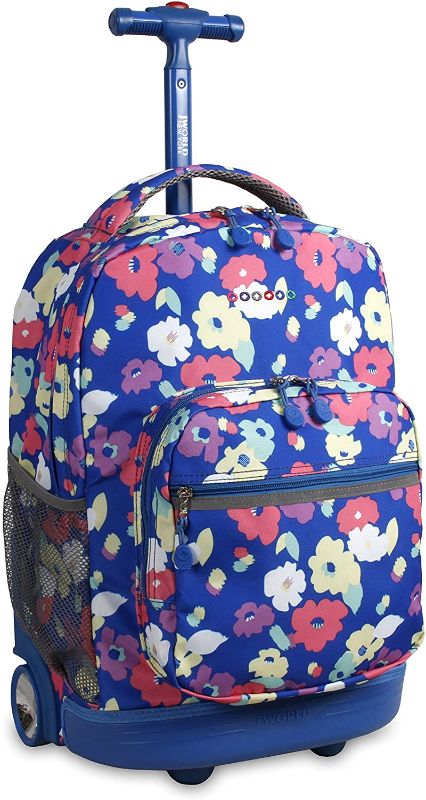 Photo 1 of J World New York Sunrise Rolling Backpack Backpack, PETALS
