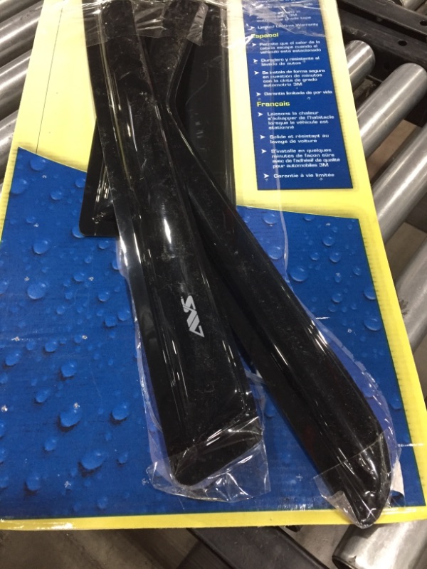 Photo 1 of AVS VENTVISOR PACKAGE OF 4 TINTED. UNKNOWN MAKE/MODEL/APPLICATION. OPEN PACKAGE.