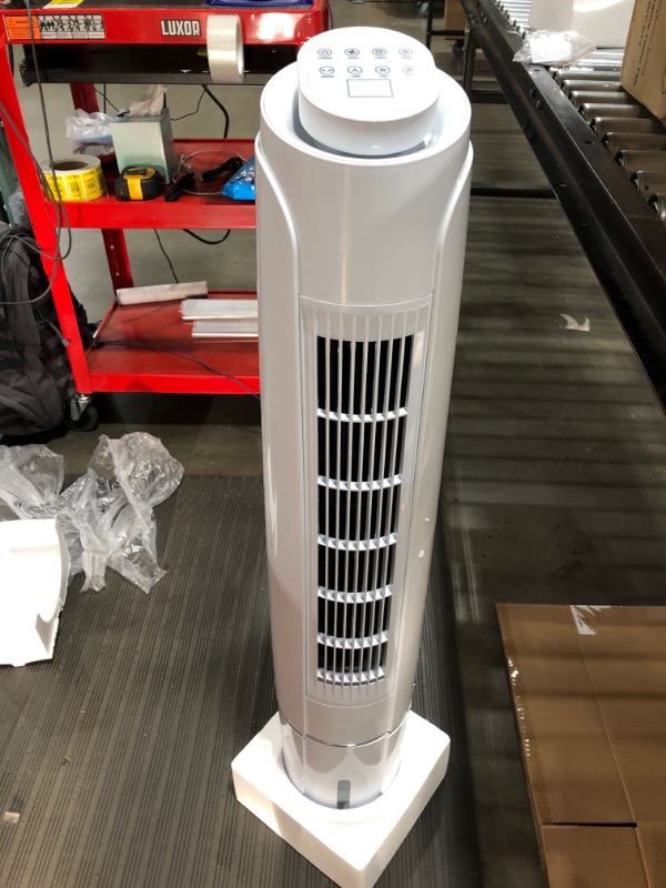 Photo 4 of COMFY HOME PORTABLE EVAPORATIVE TOWER FAN. MODEL: NDY-DT2. WHITE. PRIOR USED. OPEN BOX.