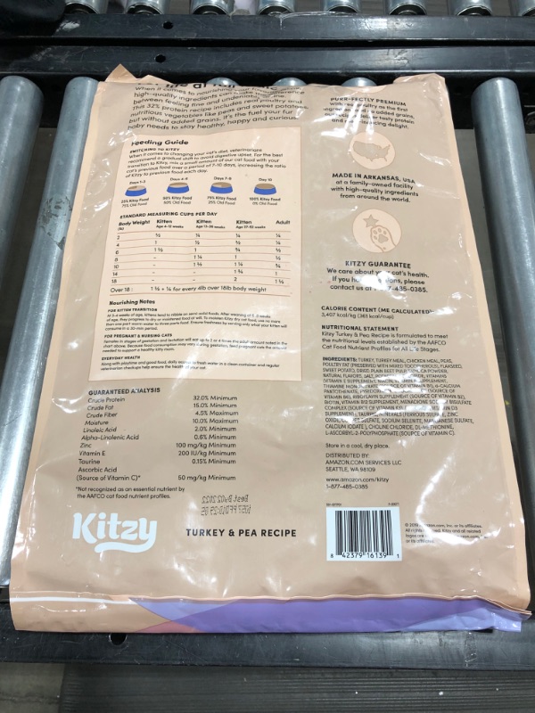 Photo 3 of Amazon Brand – Kitzy Dry Cat Food, No Added Grains (Turkey/Whitefish & Pea Recipe)
