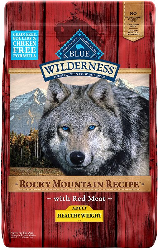 Photo 1 of Blue Buffalo Wilderness Rocky Mountain Recipe High Protein, Natural Adult Healthy Weight Dry Dog Food, Red Meat
BEST BY JUNE 2022.