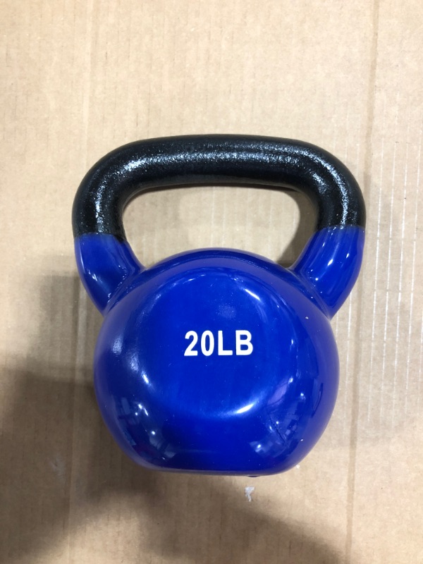 Photo 2 of DNC Kettle Bell Weight, Solid Cast Iron Strength Training Kettlebells, 20LB. Kettle Bells for Men and Women
