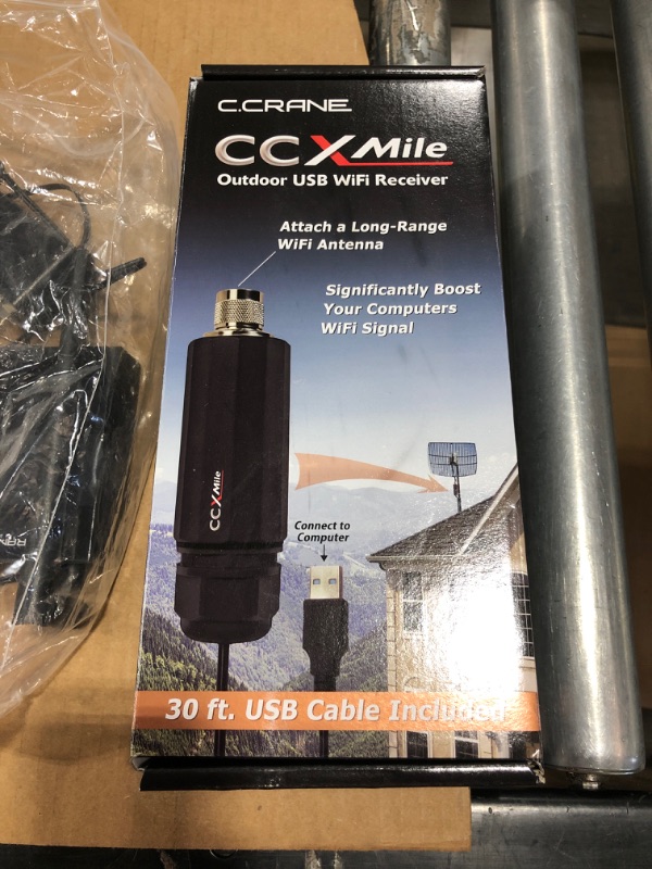 Photo 5 of C. Crane CC Vector RV Long Range WiFi Repeater System 2.4 GHz- Extends Distant WiFi to All Devices in Your RV, Boat or Big Rig. OPEN BOX. POSSIBLE PRIOR USE. 
