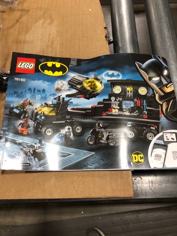 Photo 4 of LEGO DC Mobile Bat Base 76160 Batman Building Toy, Gotham City Batcave Playset and Action Minifigures, Great ‘Build Your Own Truck’ Batman Gift for Kids Aged 6 and up (743 Pieces)
BOX DAMAGE. 