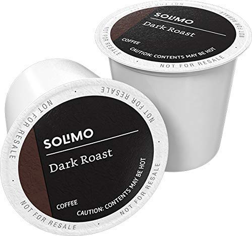 Photo 1 of Amazon Brand - 24 Ct. Solimo Coffee Pods, Dark Roast, Compatible with Keurig 2.0 K-Cup Brewers exp:may 14 2022
