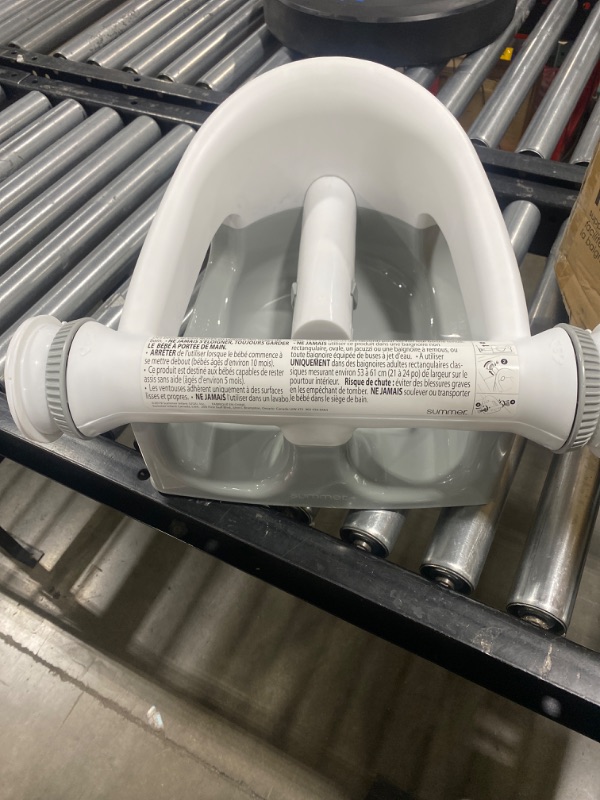 Photo 1 of Summer My Bath Seat (Gray) – Baby Bathtub Seat for Sit-Up Bathing, Provides Backrest Support and Suction Cups for Stability – This Baby Bathtub is Easy to Set-Up, Remove, and Store
