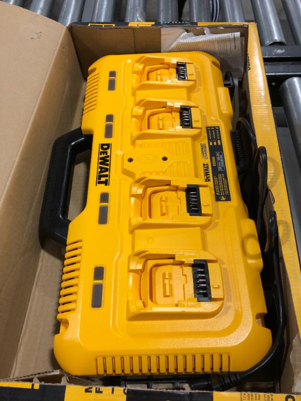 Photo 2 of DEWALT 20V MAX Charger, 4-Port, Rapid Charge (DCB104)