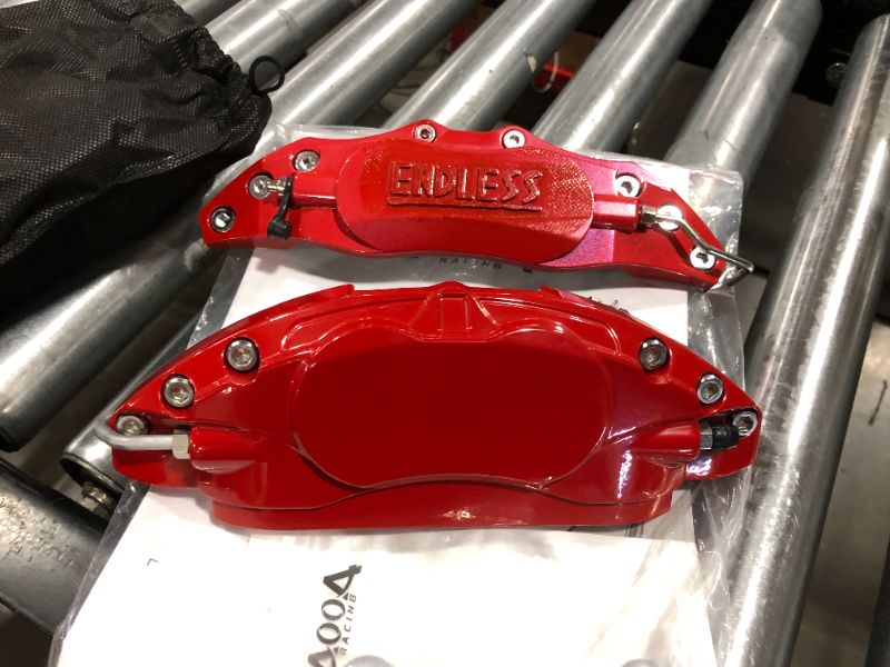 Photo 2 of AOOA Brake Disc Aluminum Red Caliper Cover Fits Different Car (set of 4)
