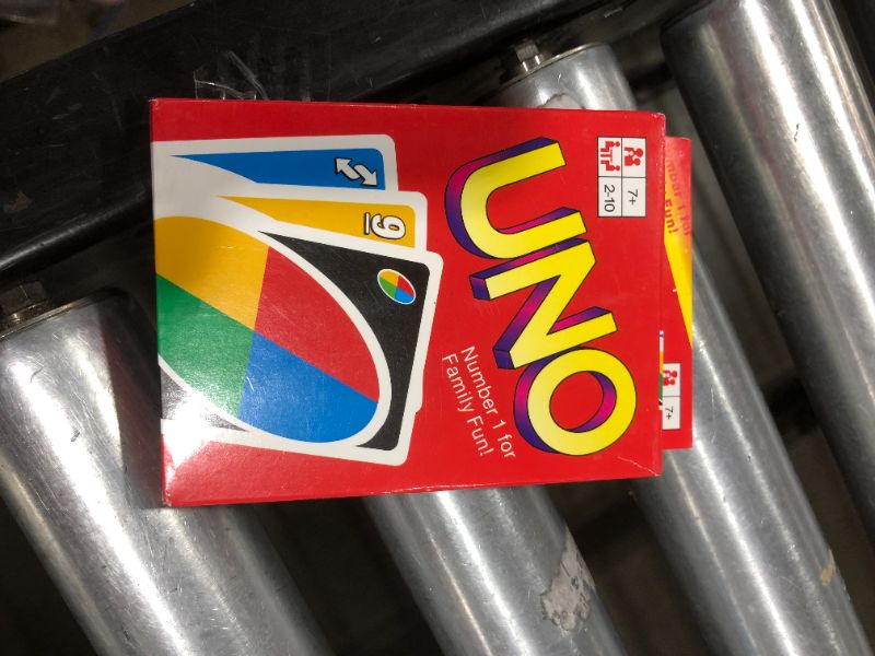 Photo 2 of Mattel Games UNO: Classic Card Game, Multi, 8 x 3-3/4 x 81/100 in (42003)
