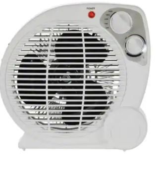 Photo 1 of 1500-Watt Electric Fan Forced Portable Heater, White
