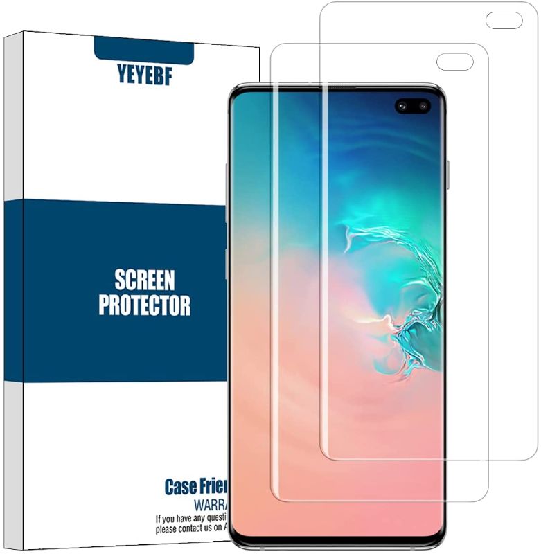 Photo 1 of Galaxy S10 Plus Premium Full Coverage Tempered Glass Screen Protector, [2 Pack] [Anti-Scratch] [3D Touch Accuracy] [Anti-Bubble] Screen Protector
