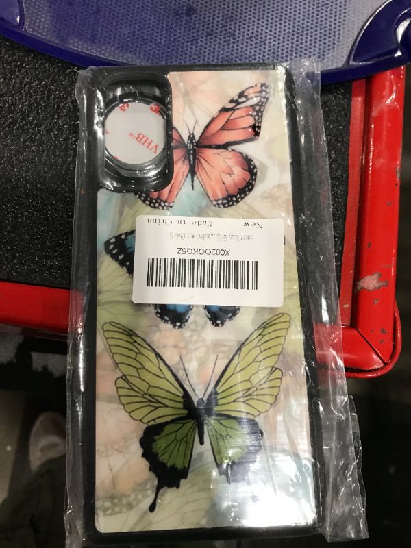 Photo 2 of GOADK Samsung Galaxy S20 FE 5G Case with Ring Holder, All-Inclusive Camera, Anti-Fall and Anti-Slip Phone Case (Butterfly)
