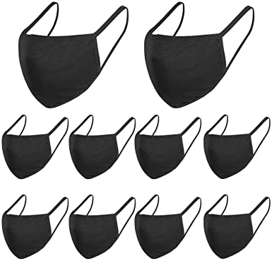 Photo 1 of Reusable Cotton Fabric?Fashion Protective, Unisex Black Dust Cotton, Washable ( 20 PACK)