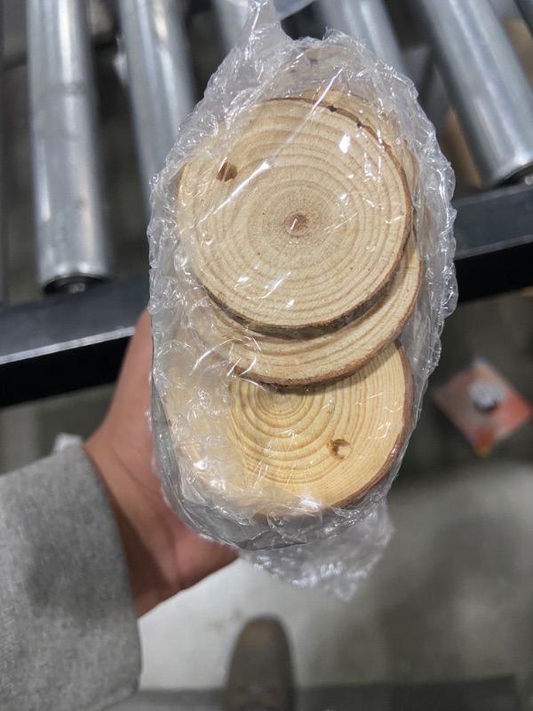 Photo 1 of 40pcs Decorative Wood Circle Slices