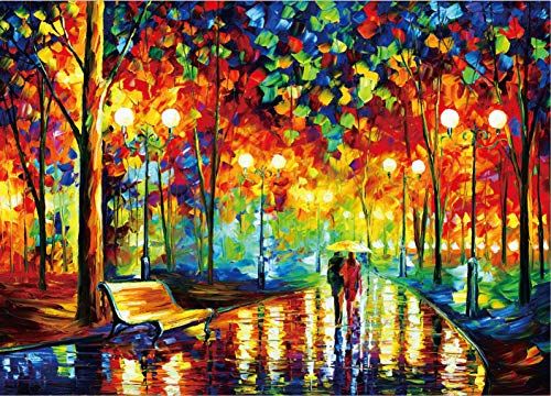 Photo 1 of Jigsaw Puzzle for Adult 1000 Pieces + Storage Bag- Beautiful Unique Colorful Fun Fall Color Puzzle Piece of Art. Cool Puzzle Yet Challenging Games for All Ages