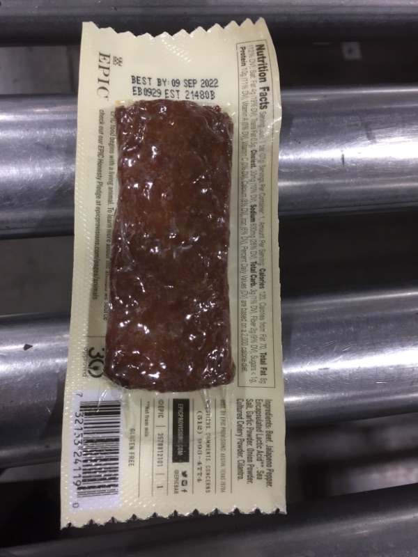 Photo 2 of Epic Provisions Beef Jalapeno Bar, 1.3 Oz EXP 09/2022
