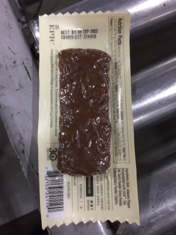 Photo 2 of Epic Provisions Beef Jalapeno Bar, 1.3 Oz EXP 09/2022
