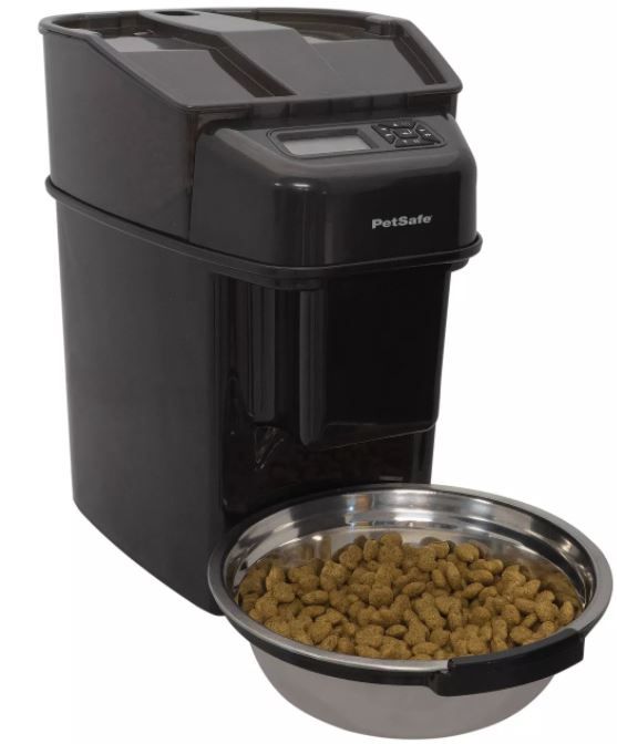 Photo 1 of PetSafe Healthy Automated Pet Feeder for Cats and Dogs - Black