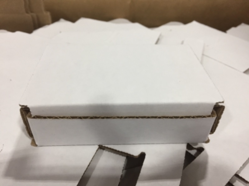 Photo 4 of 3 DIFFERENT SIZE SET OF WHITE SMALL BOXES 50 EACH 150 PCS