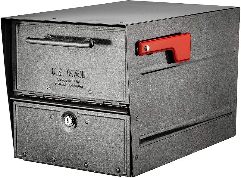 Photo 1 of Architectural Mailboxes 6400P-R-10 Oasis Eclipse Locking Mailbox, Pewter
