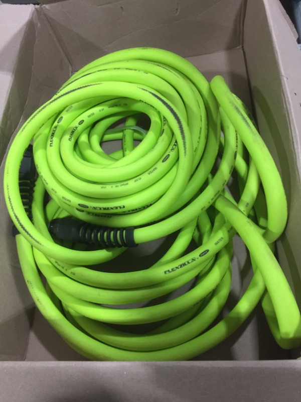 Photo 2 of Flexzilla Pro Water Hose with Reusable Fittings, 5/8 in. x 75 ft., Heavy Duty, Lightweight, Drinking Water Safe - HFZWP575

