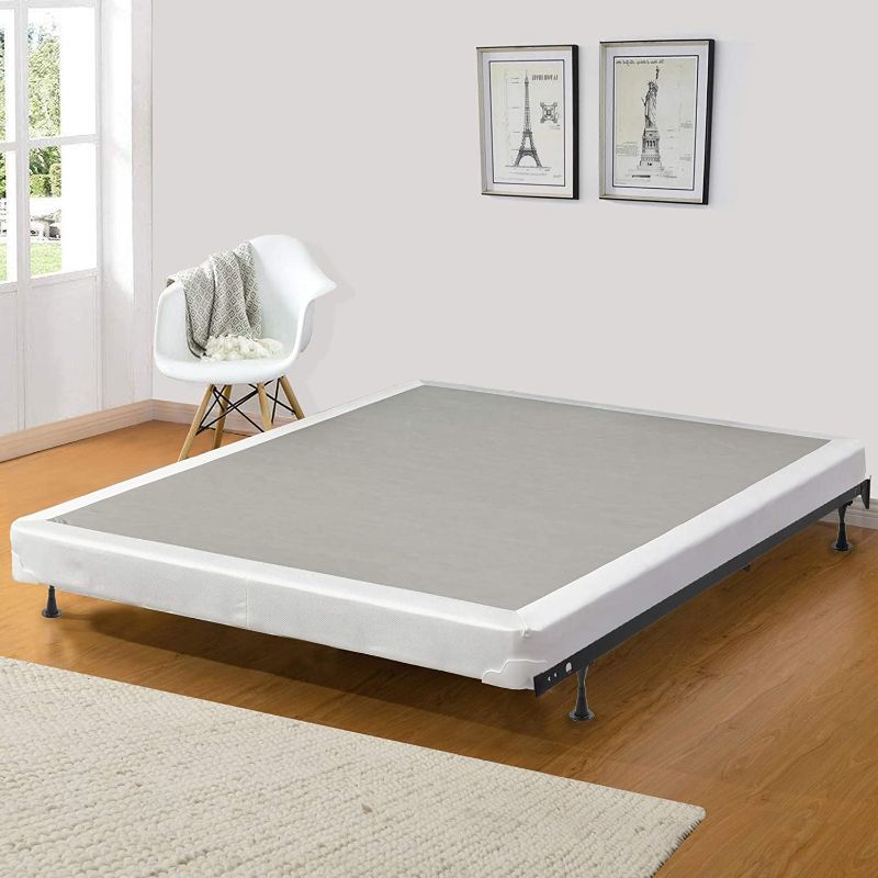 Photo 1 of  4-Inch Wood Low Profile Traditional Box Spring/Foundation For Mattress Set, Twin