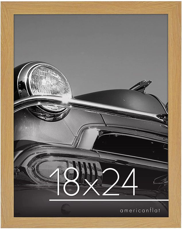 Photo 1 of Americanflat 18x24 Poster Frame in Pine with Polished Plexiglass - Horizontal and Vertical Formats with Included Hanging Hardware
