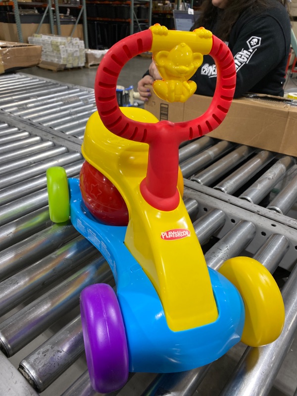 Photo 2 of Playskool Bounce and Ride Active Toy Ride-On for Toddlers 12 Months and Up with Stationary Mode, Music, and Sounds

