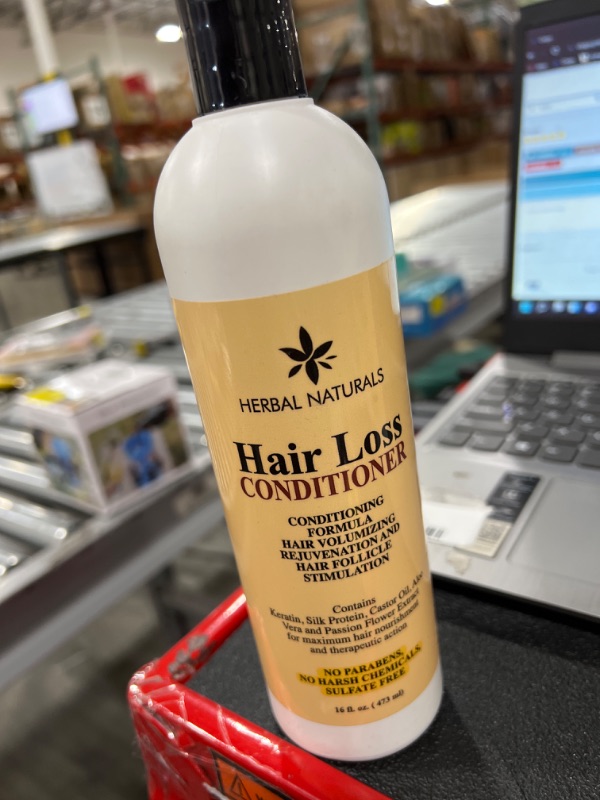 Photo 2 of Herbal Naturals Hair Loss Conditioner Infused with Keratin, - Provides Hair Growth Stimulation, Hair Thickening, Nourishment and adds Volume, For All Hair Types Men and Women 16 fl Oz
