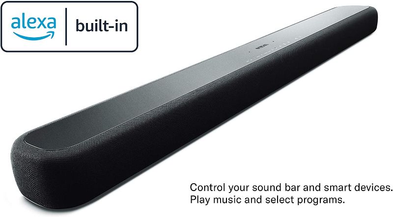 Photo 1 of Yamaha Audio YAS-209BL Sound Bar Wireless Bluetooth, and Alexa Voice Control Built-In
MISSING POWER CORD!!!!***