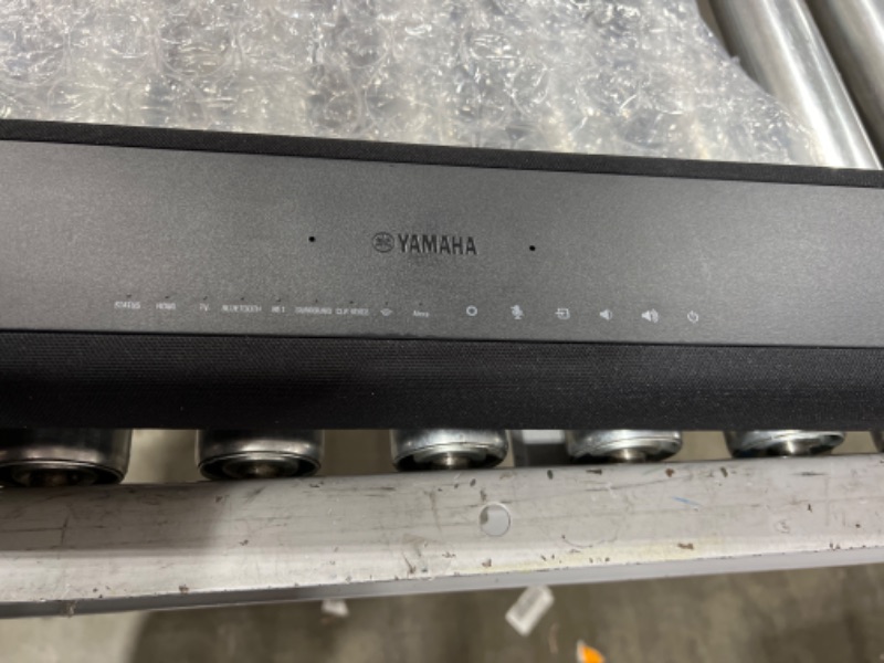 Photo 3 of Yamaha Audio YAS-209BL Sound Bar Wireless Bluetooth, and Alexa Voice Control Built-In
MISSING POWER CORD!!!!***