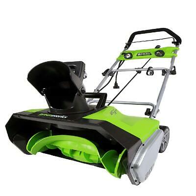 Photo 1 of Greenworks 13 Amp 20-inch Electric Snowthrower with Light Kit, 2600202
