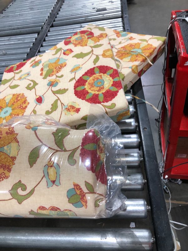 Photo 2 of 4 PIECE FLORAL CHAIR CUSHIONS