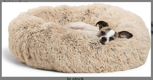 Photo 1 of Best Friends by Sheri The Original Calming Shag Fur Donut Cuddler Cat & Dog Bed
